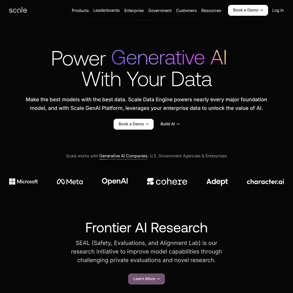 Scale AI screenshot