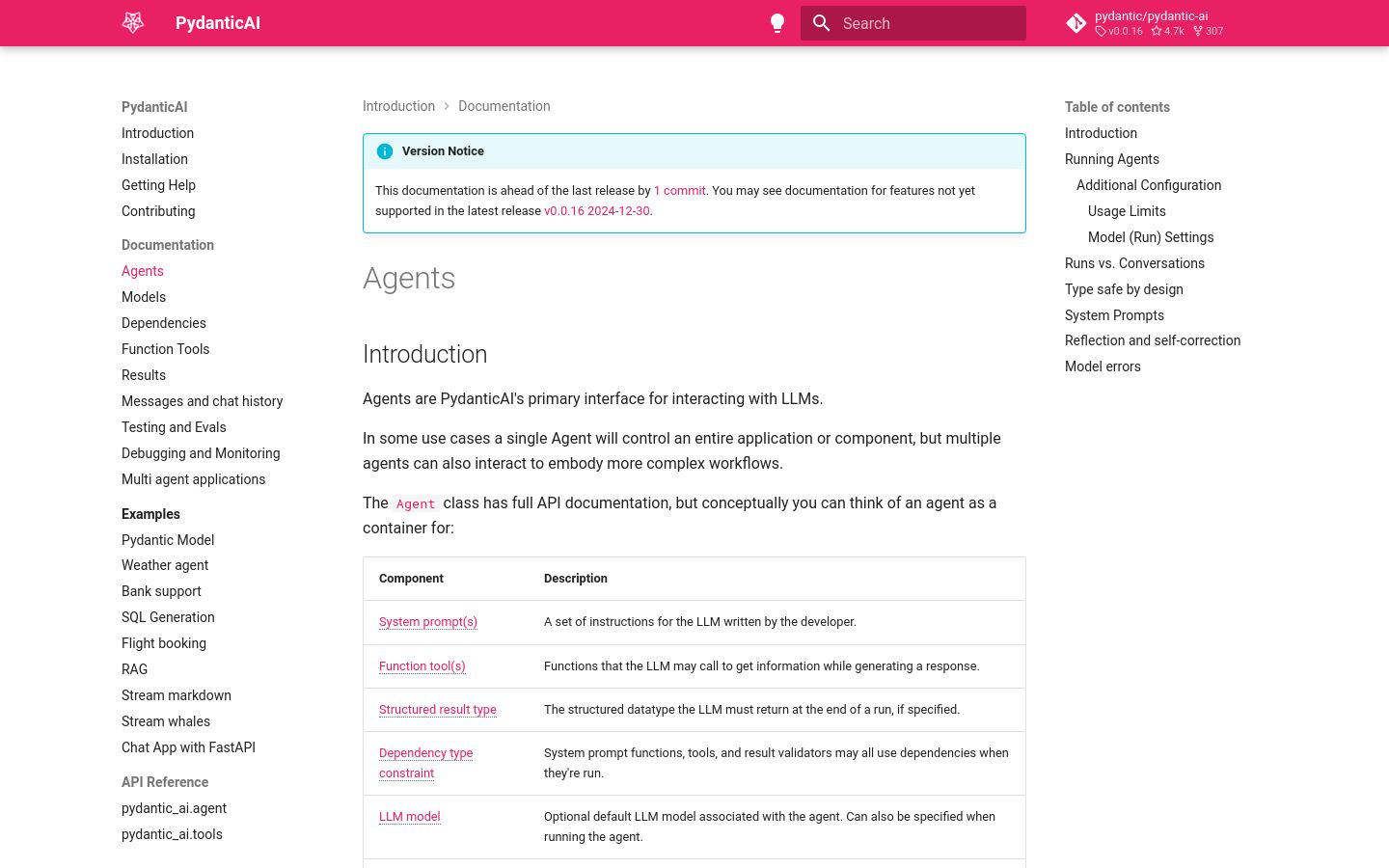 PydanticAI screenshot
