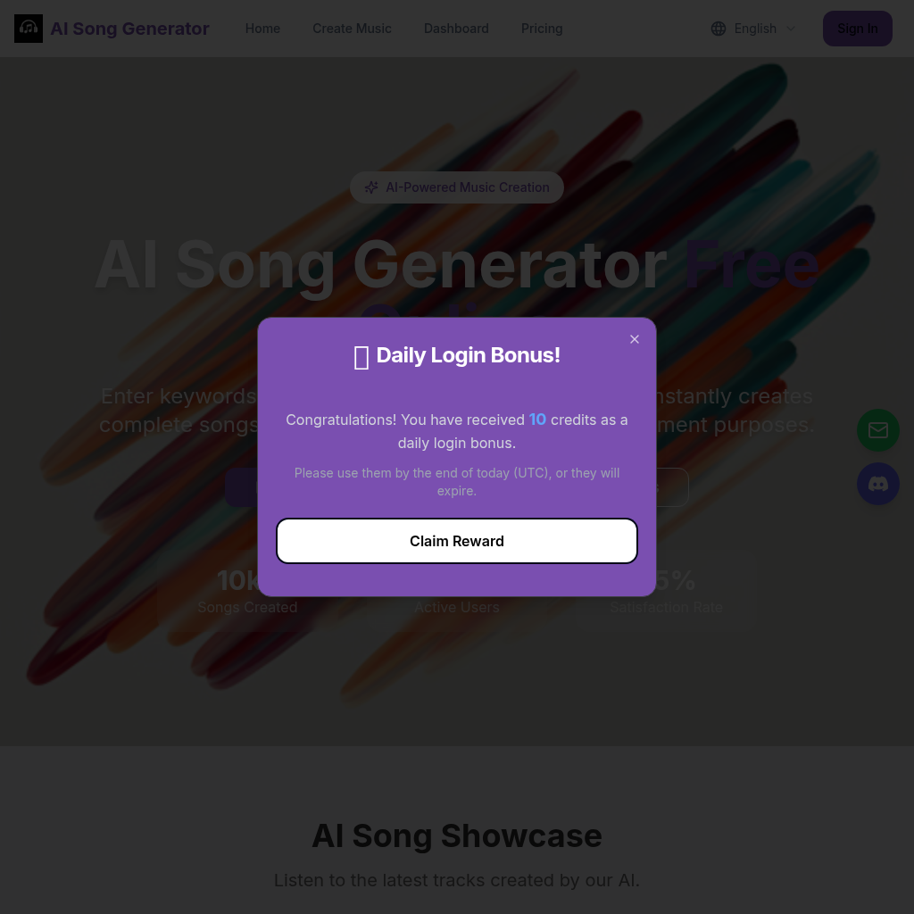 AI Song Generator screenshot