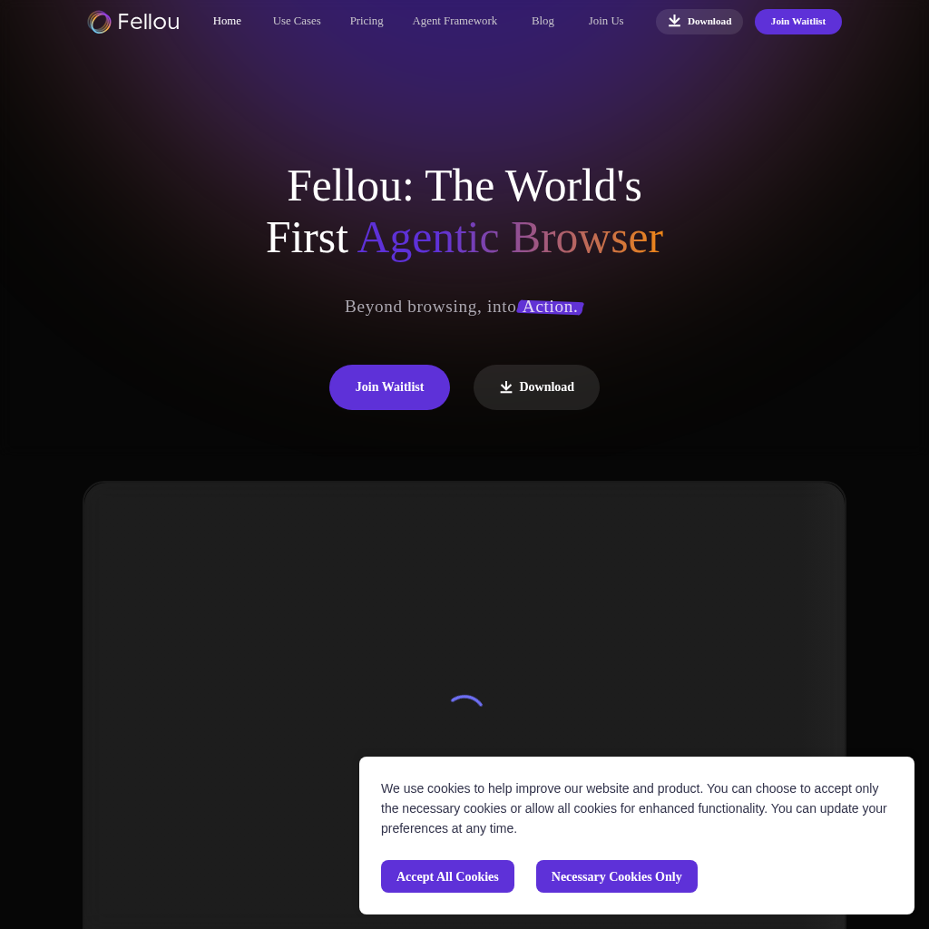 Fellou screenshot