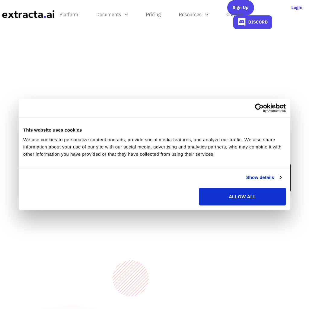 Extracta.ai screenshot