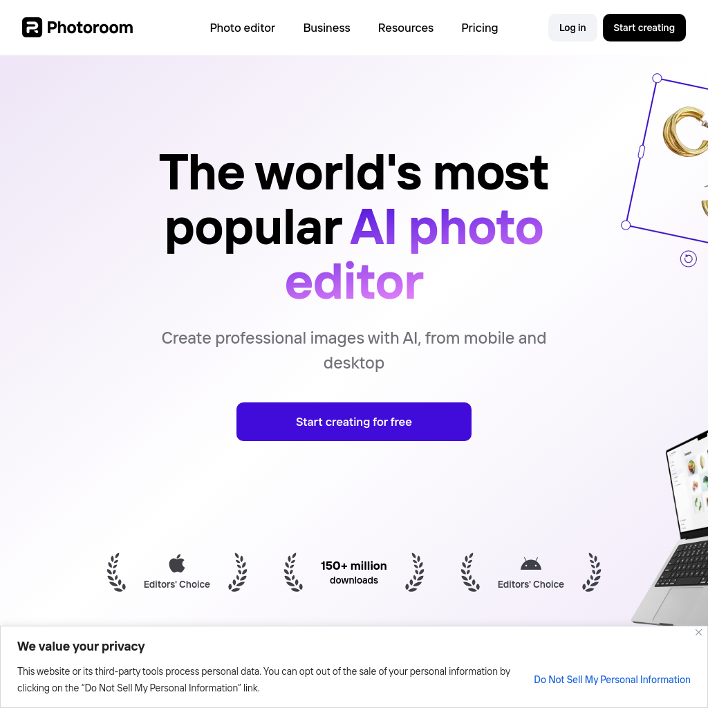 Photoroom screenshot