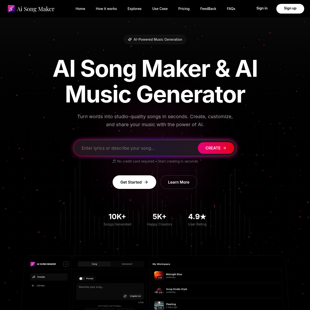 AI Song Maker screenshot