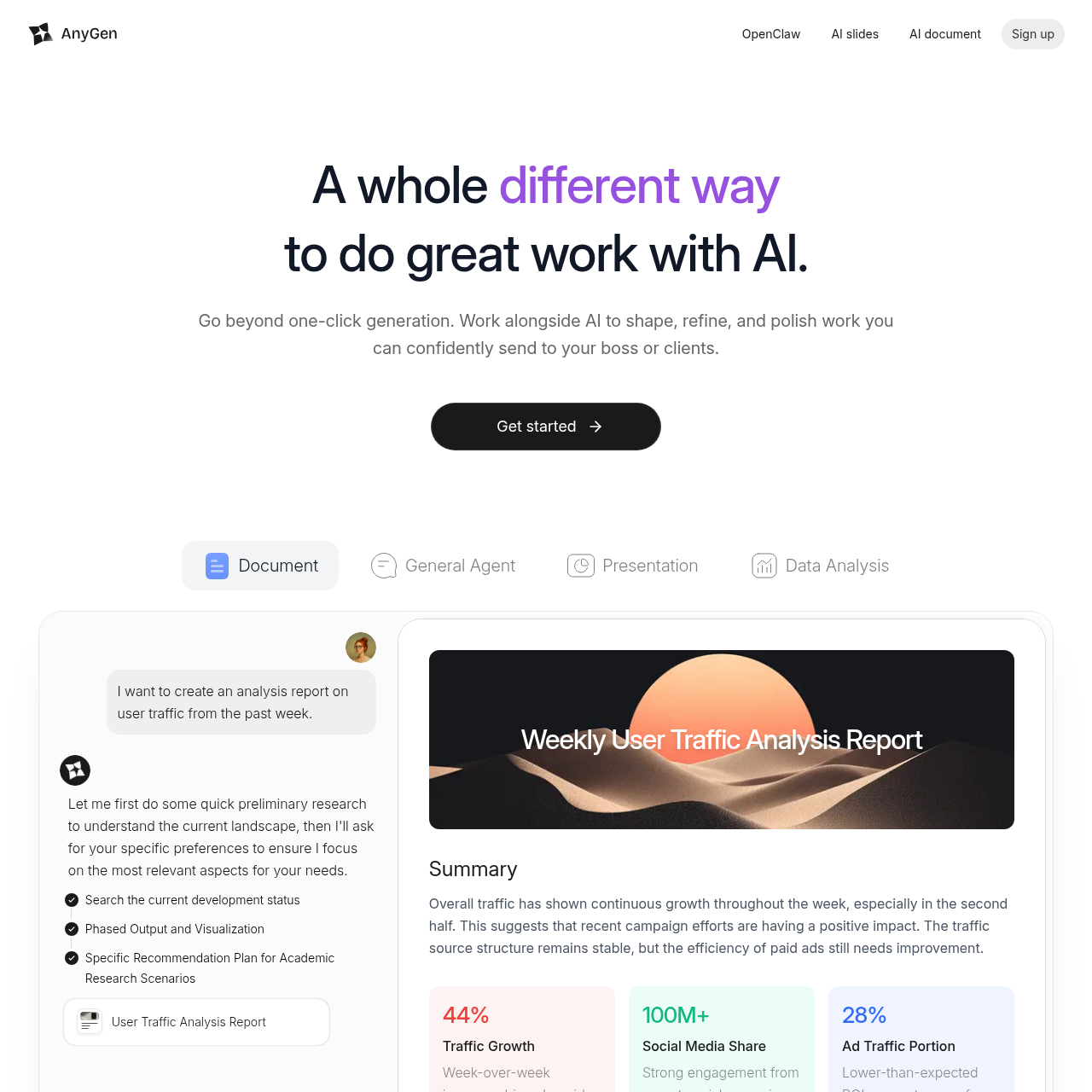 AnyGen screenshot