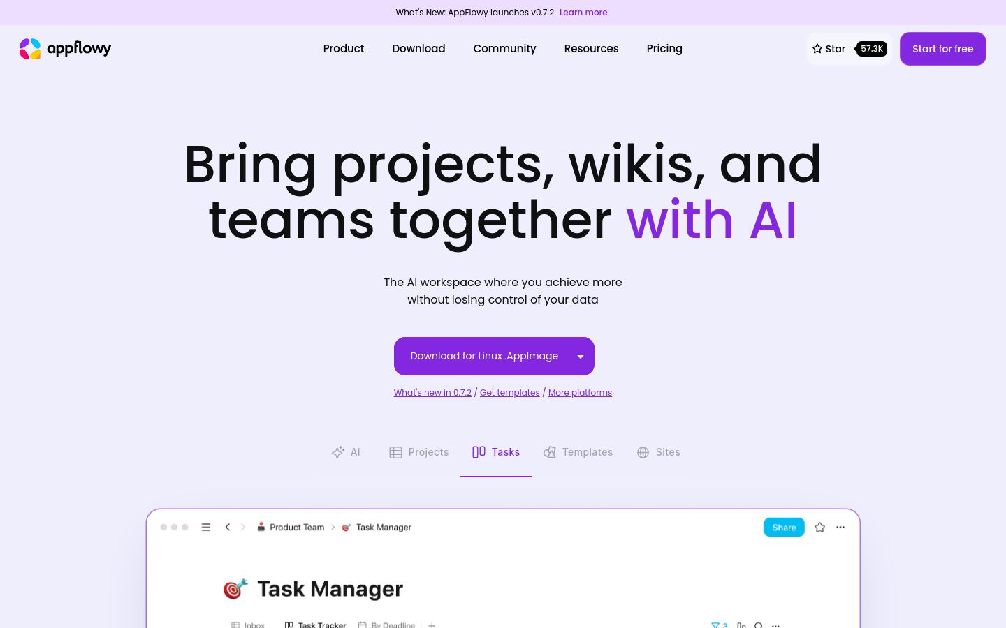 AppFlowy.IO screenshot
