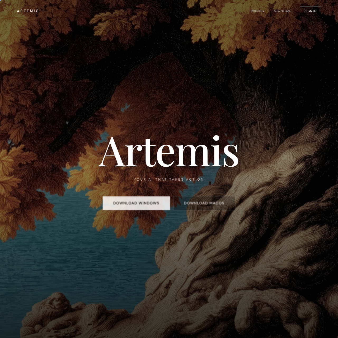 Artemis screenshot