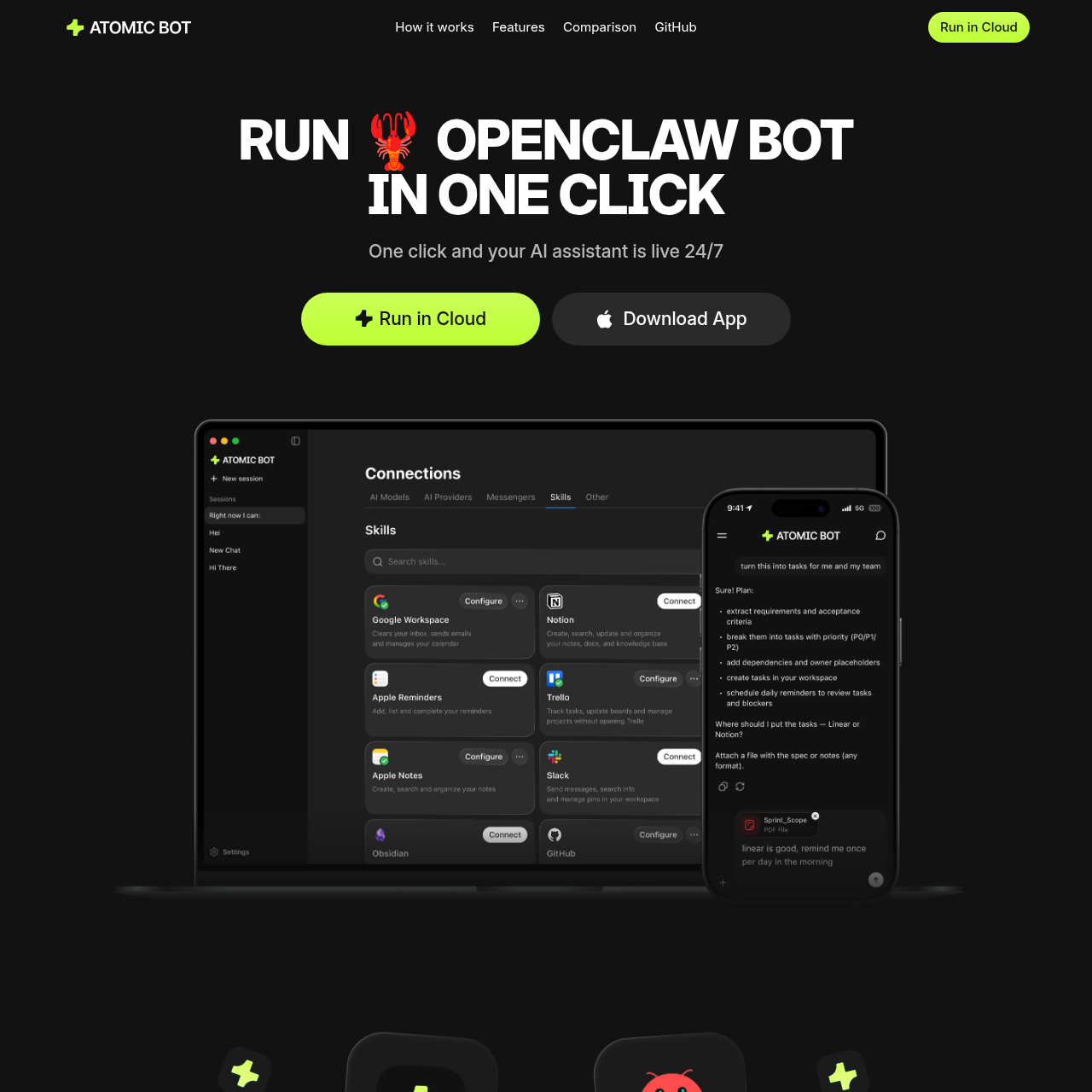 Atomic Bot screenshot