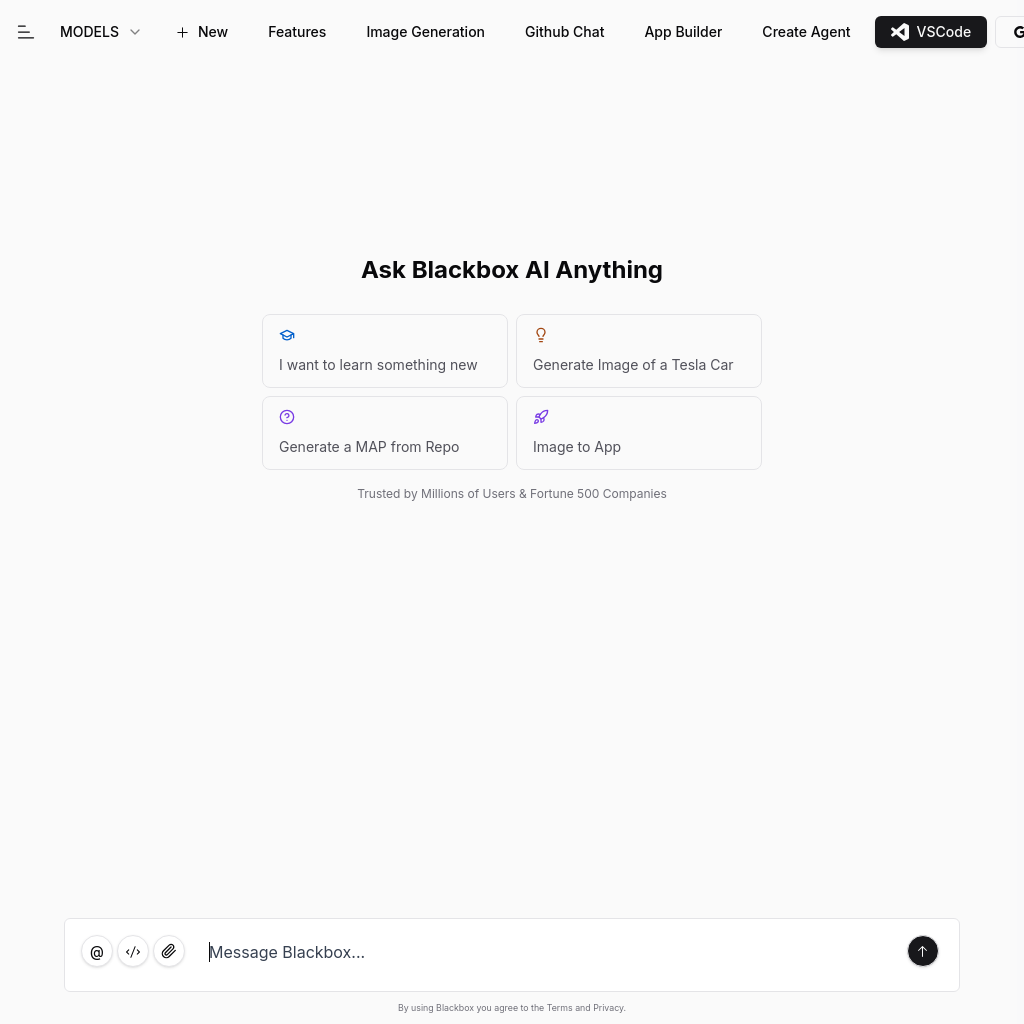 BLACKBOX AI screenshot