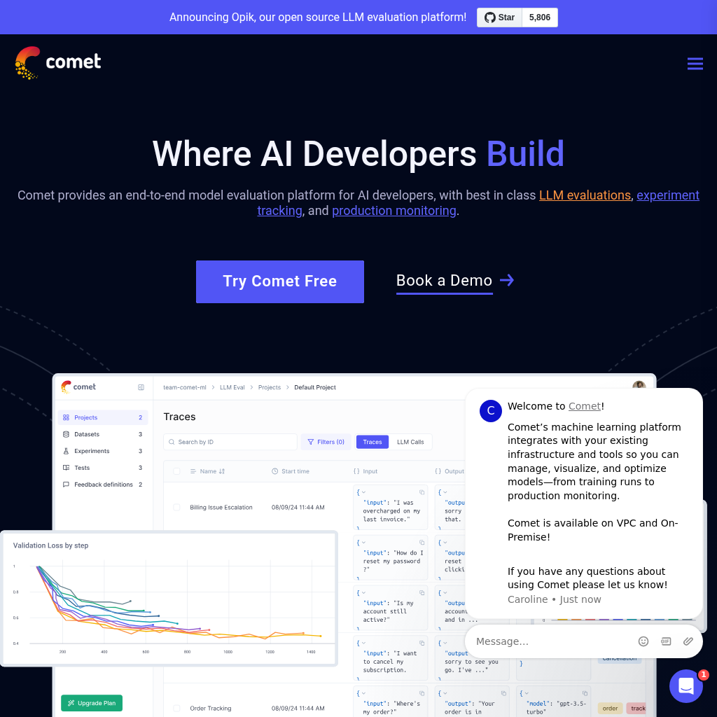 Comet screenshot
