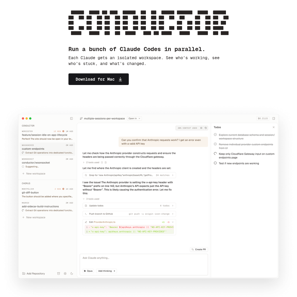 Conductor screenshot