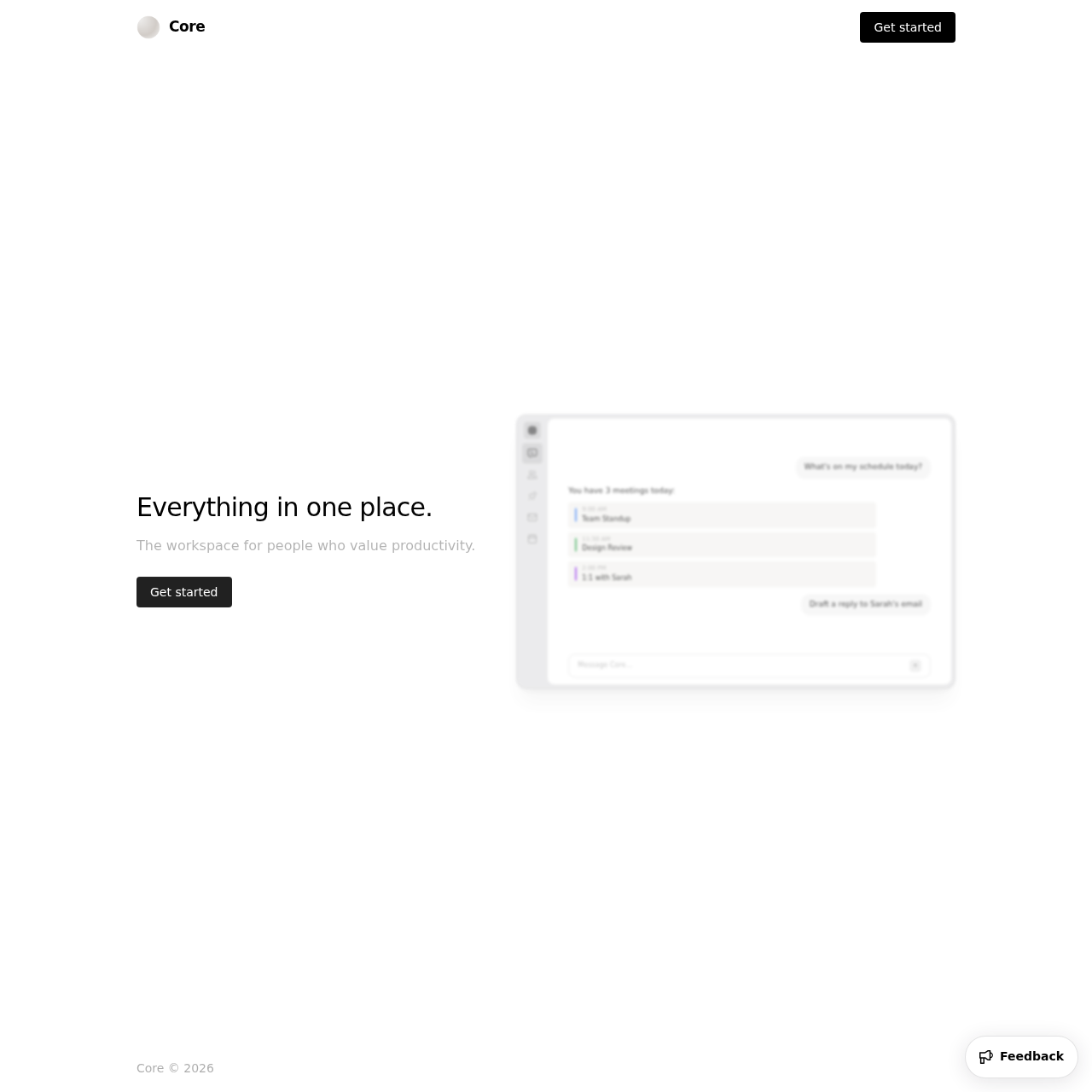Core screenshot