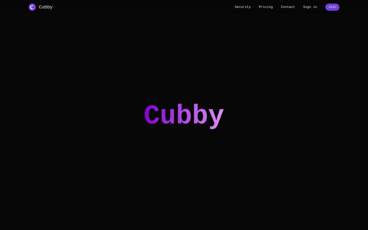 Cubby screenshot