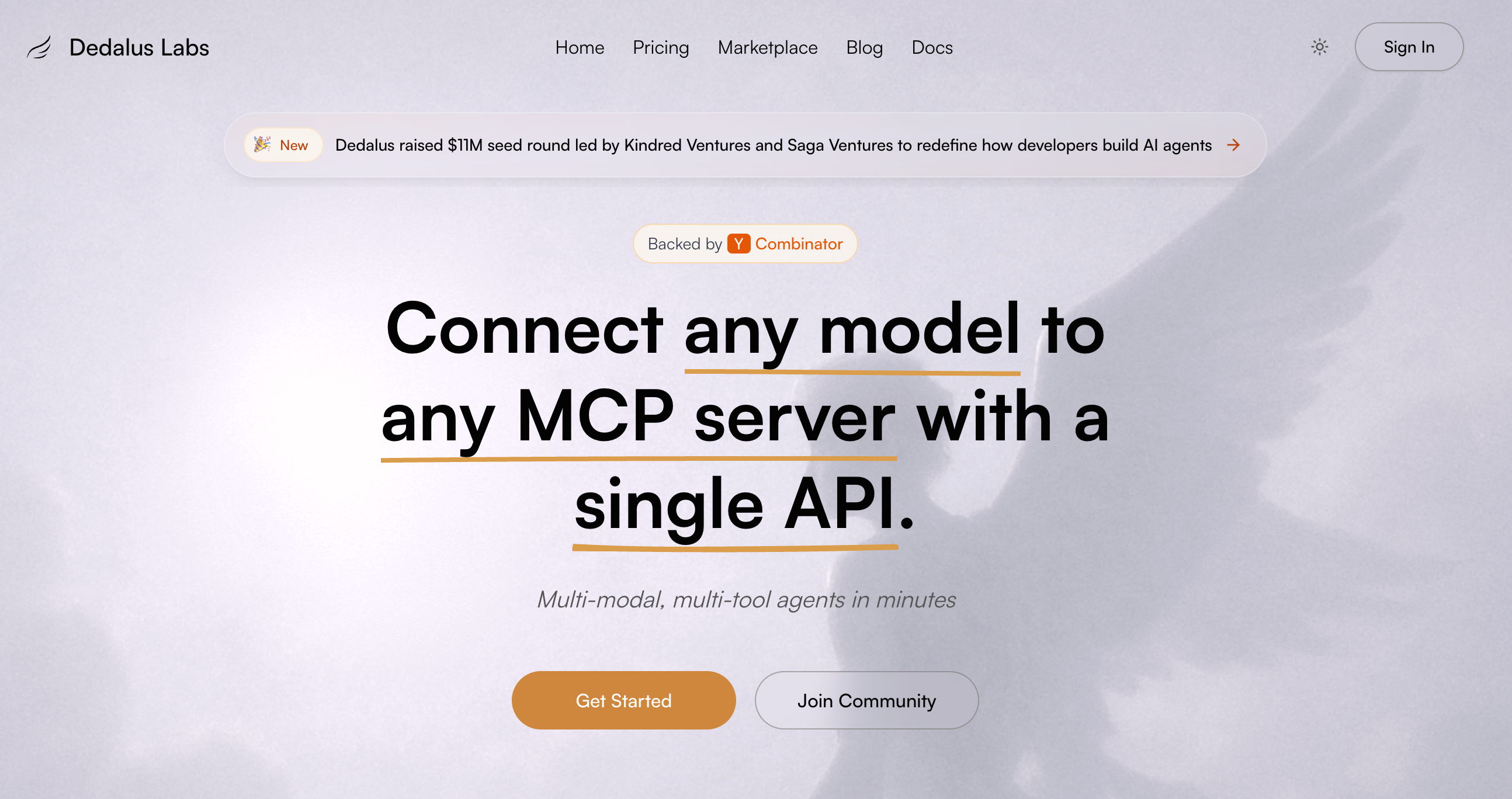 Dedalus Labs screenshot