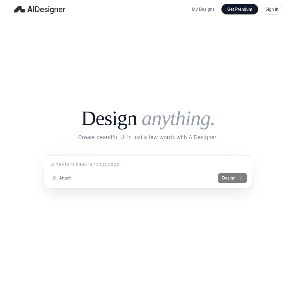 AI Designer screenshot