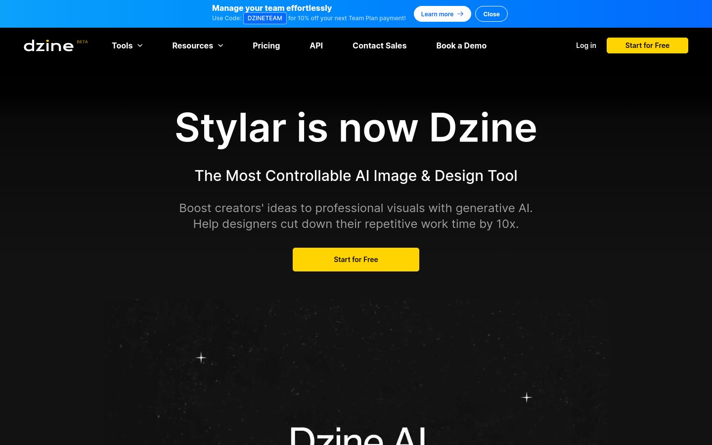 Dzine screenshot