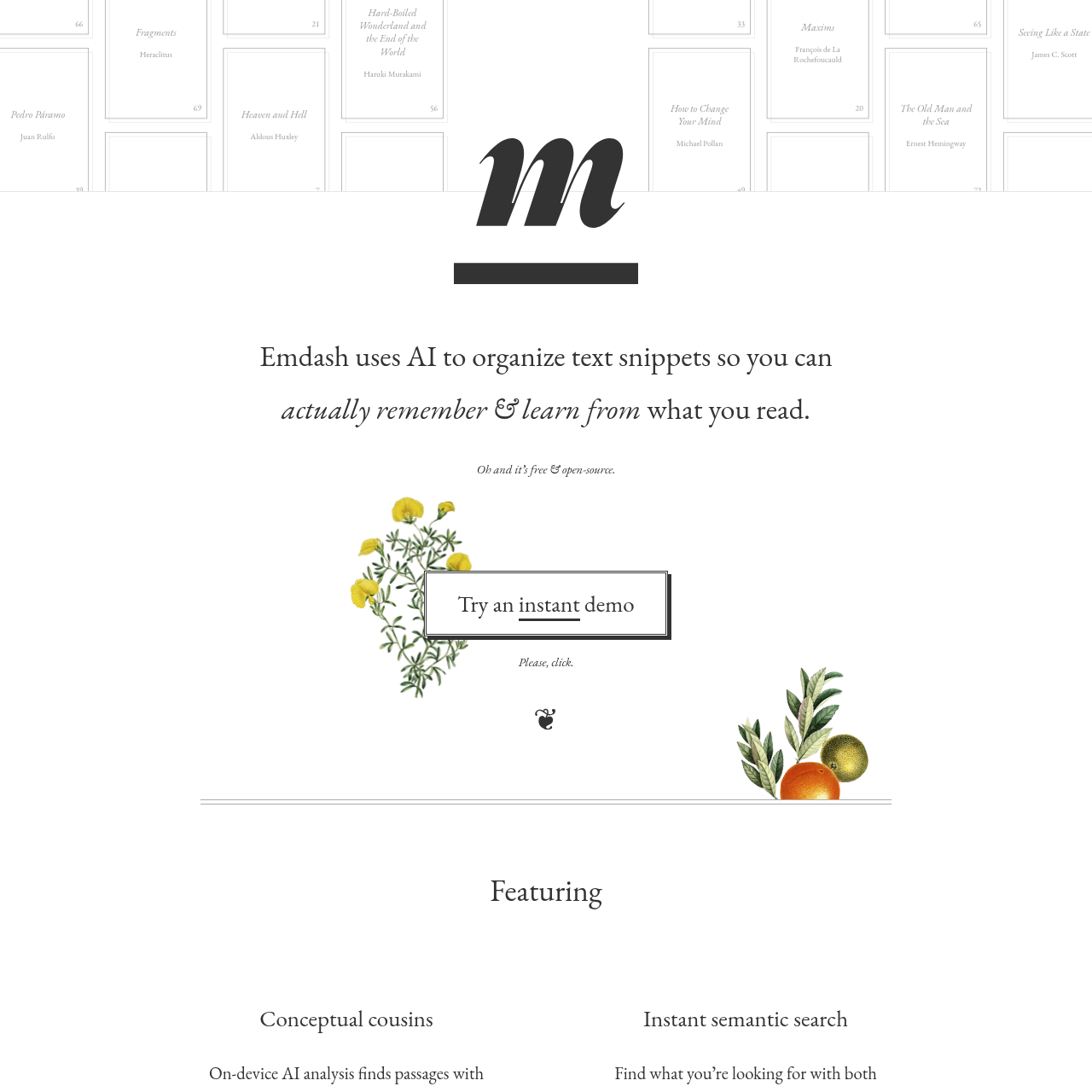 Emdash screenshot