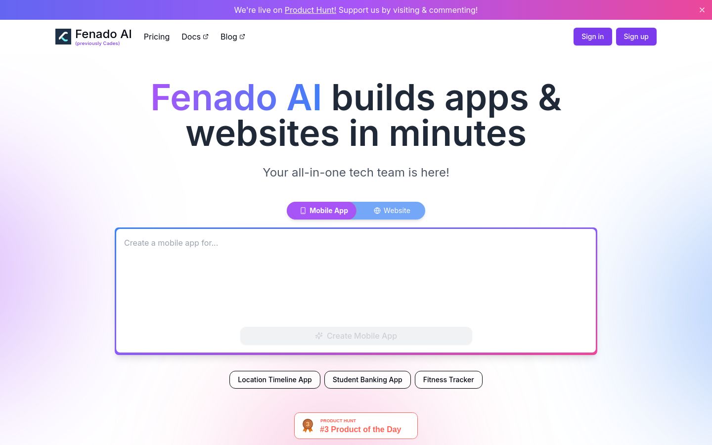 Fenado AI screenshot