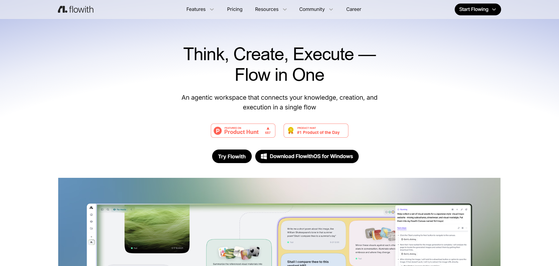 Flowith screenshot