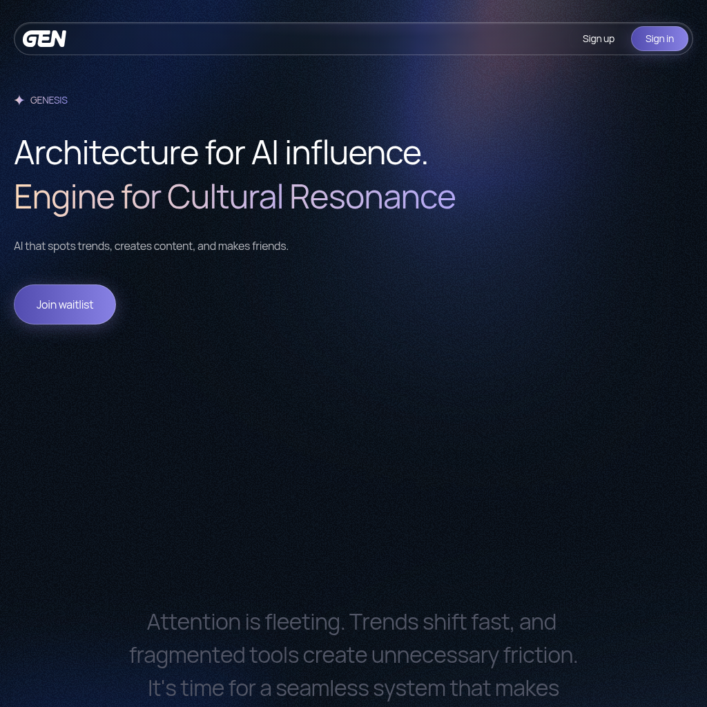 GEN screenshot