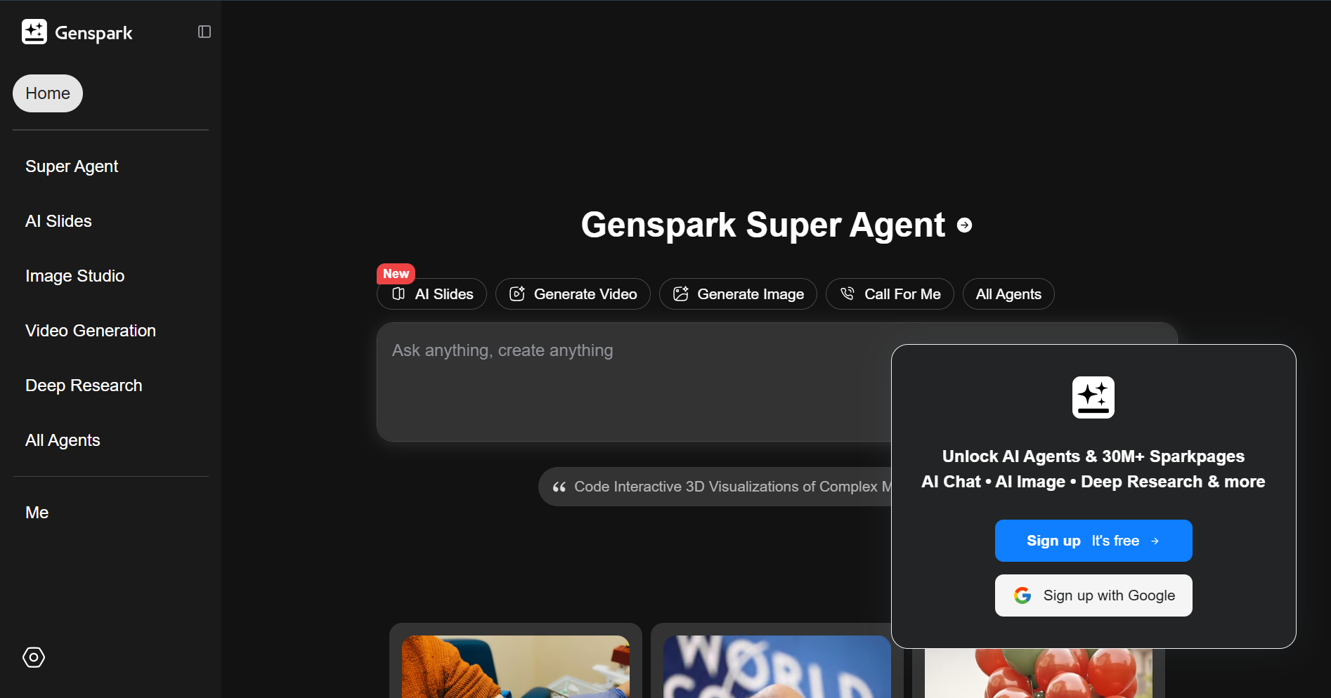 Genspark screenshot