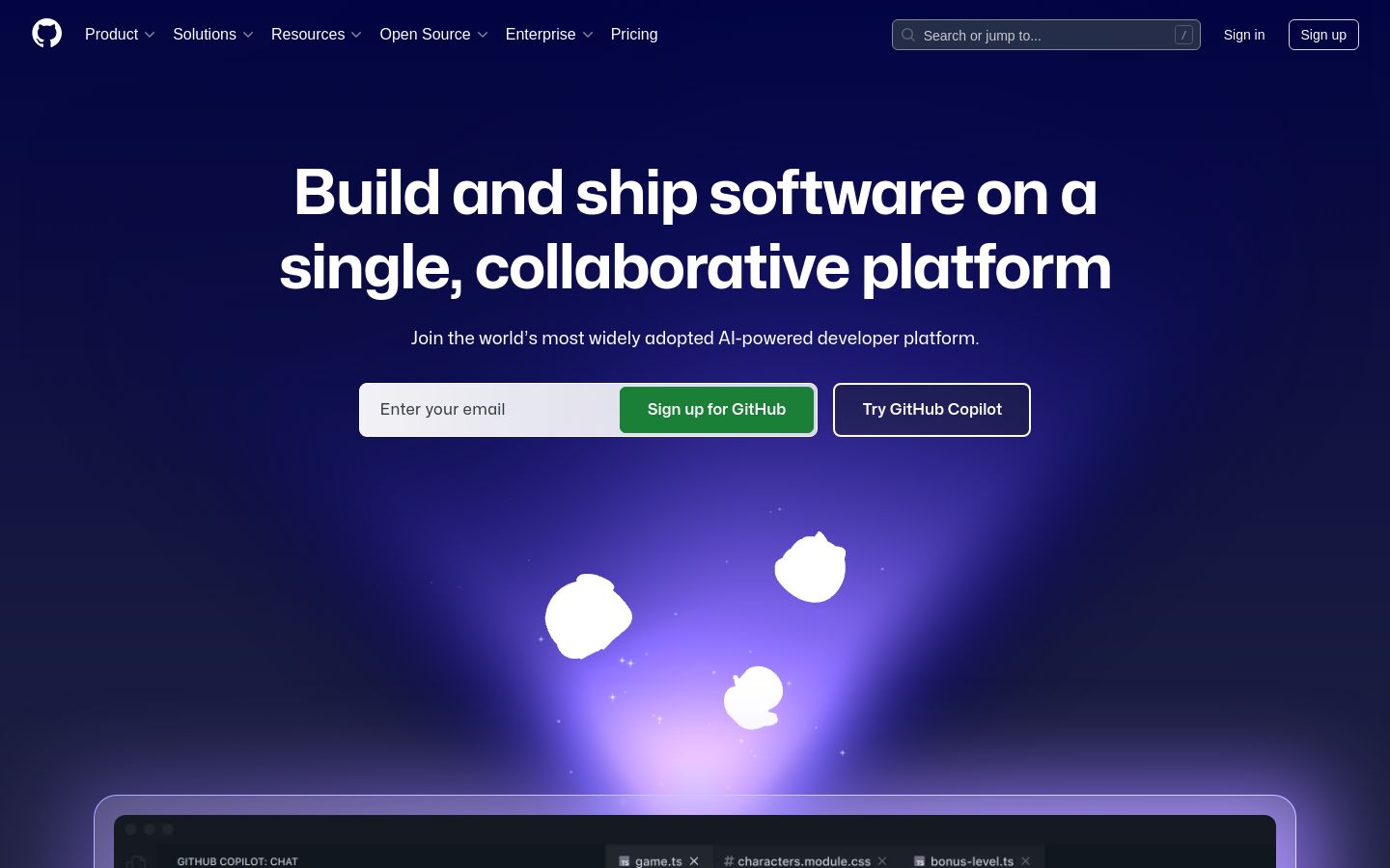 GitHub screenshot
