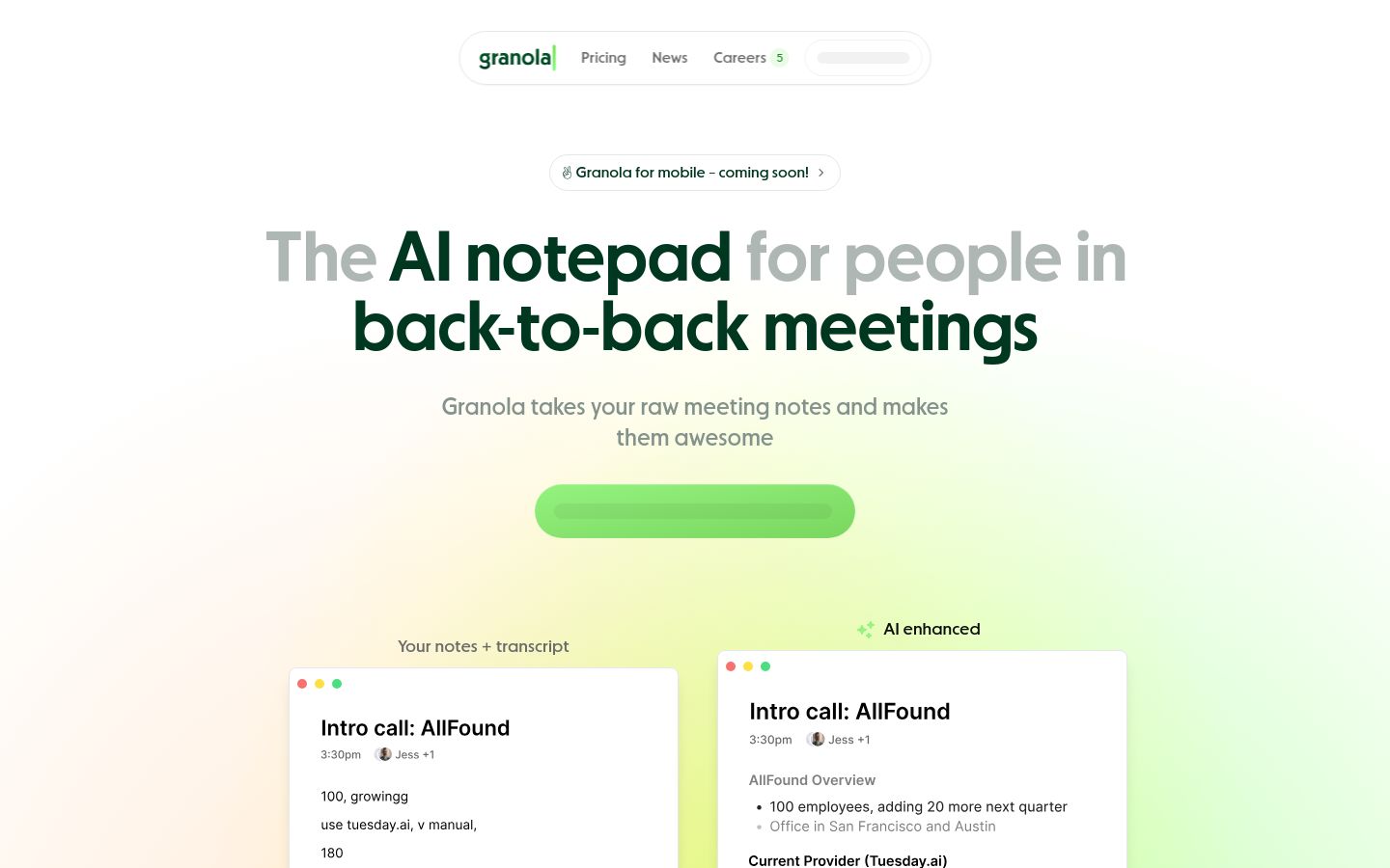 Granola screenshot