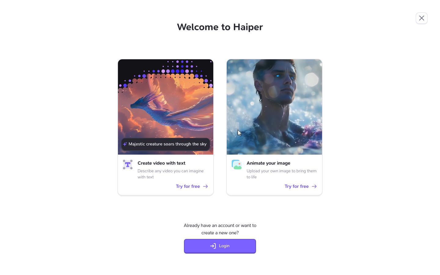 Haiper - AI Video Generator screenshot