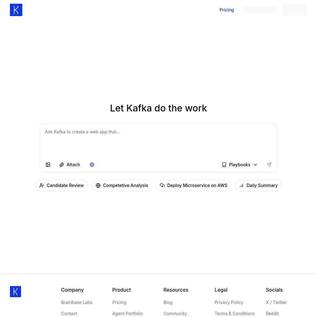 Kafka screenshot
