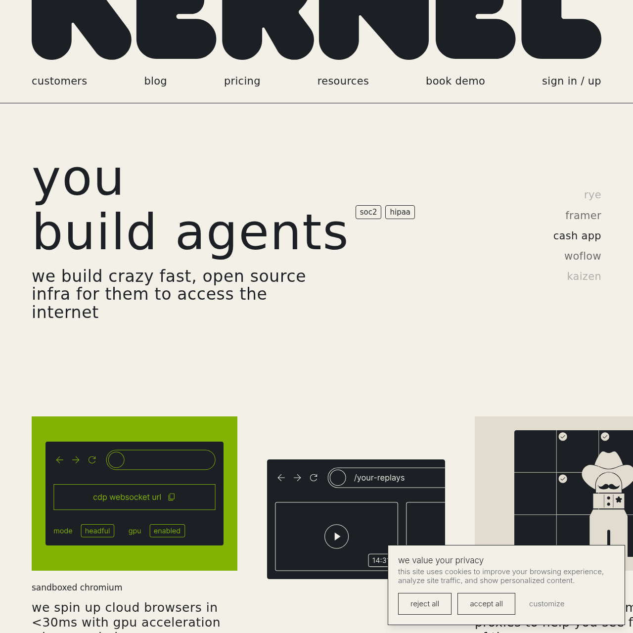 Kernel screenshot