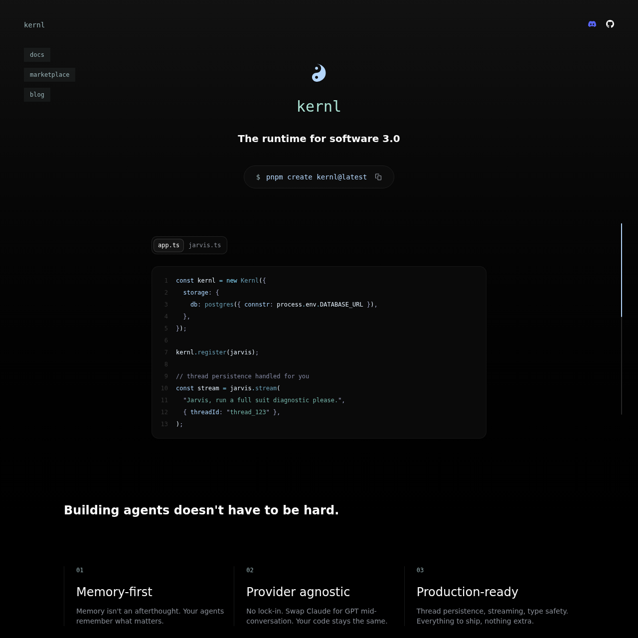 kernl screenshot