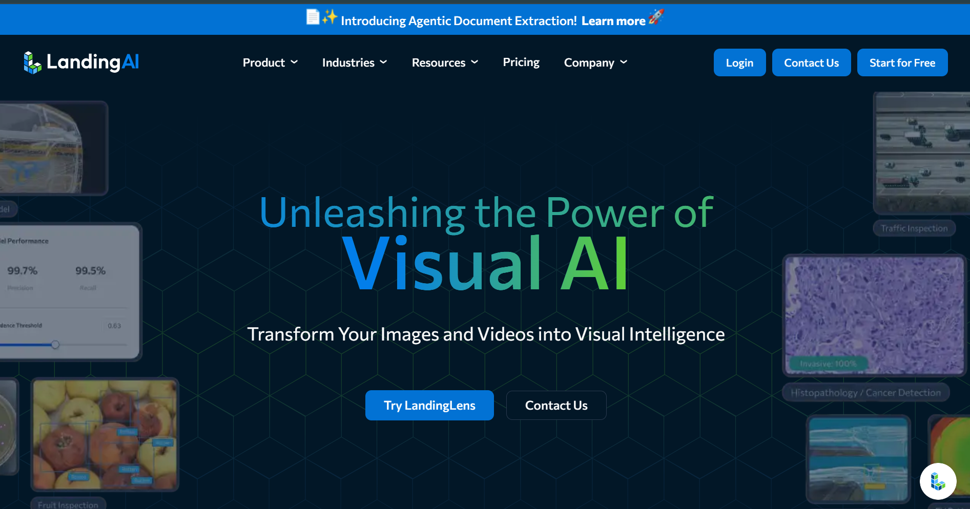 LandingAI screenshot