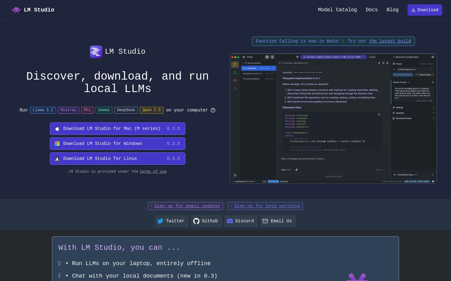 LM Studio screenshot