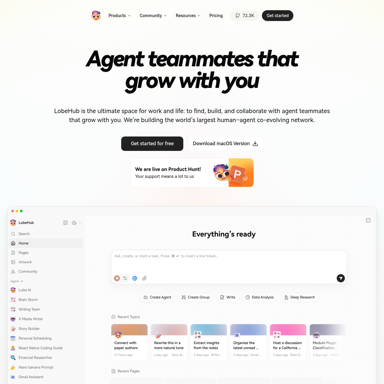 LobeHub screenshot