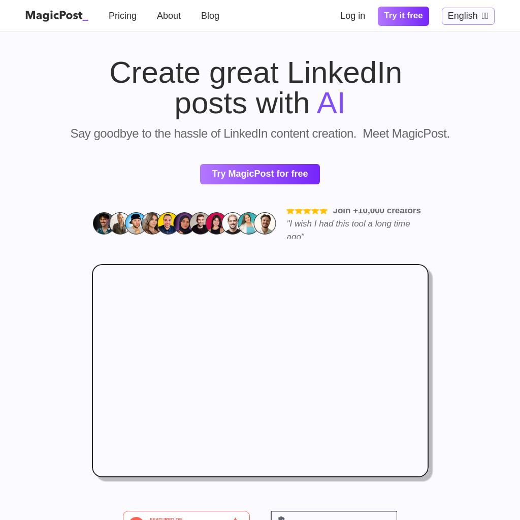 MagicPost screenshot