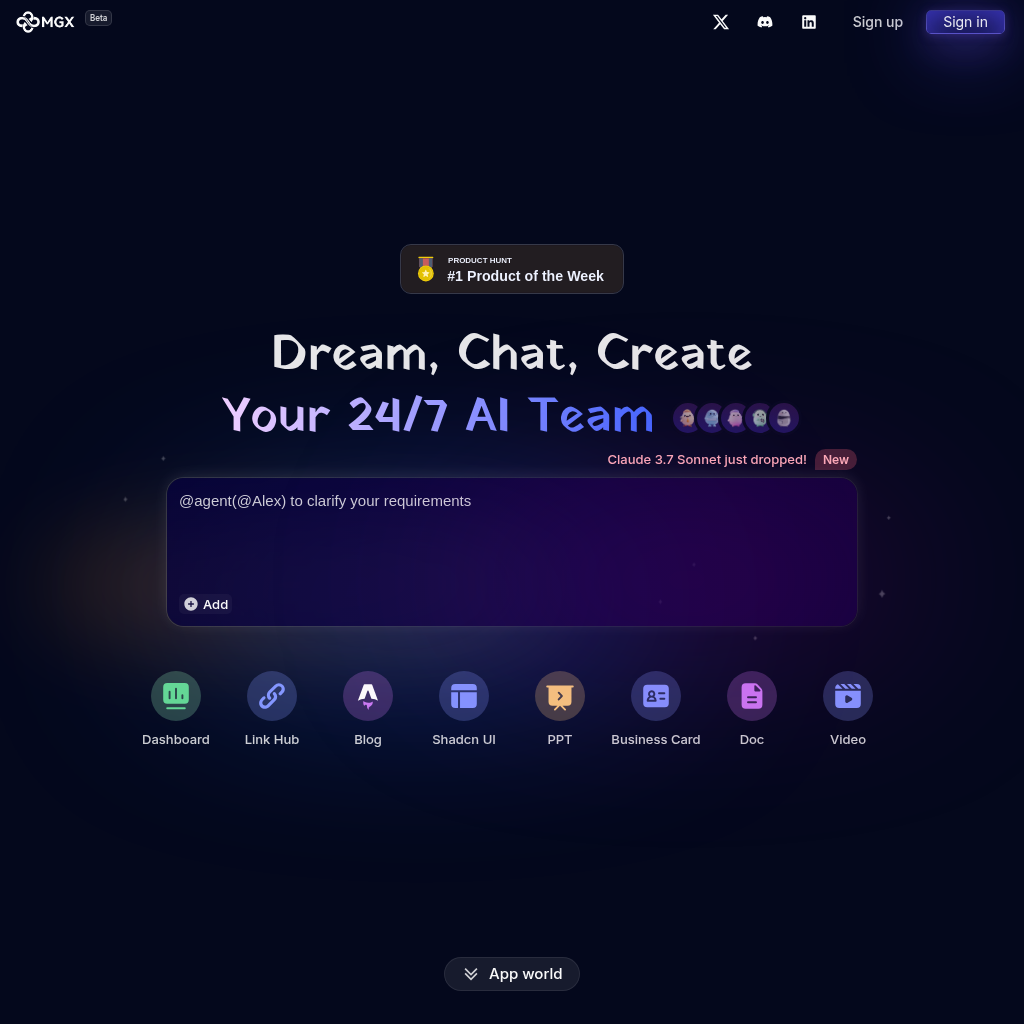 MGX screenshot