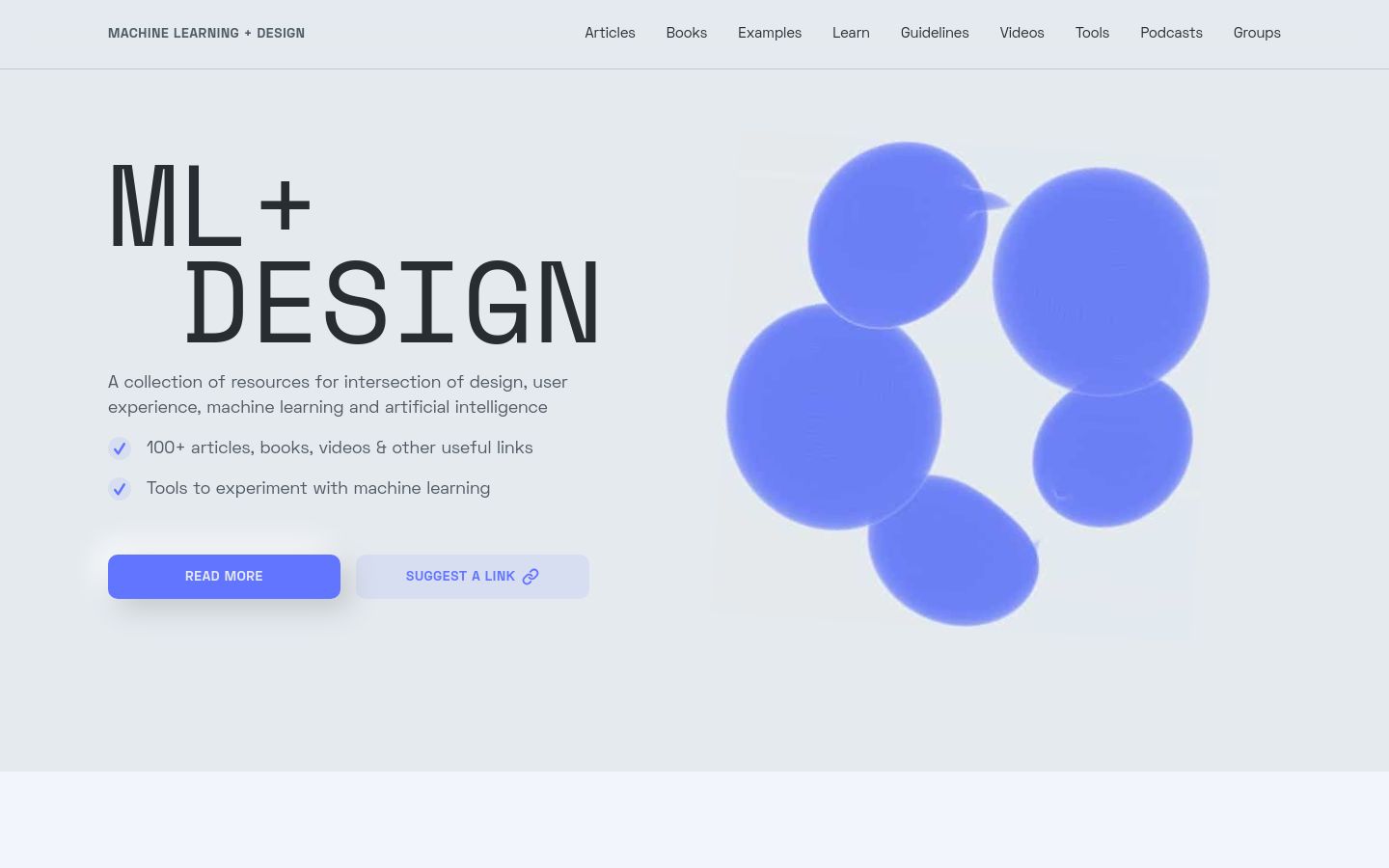 Machine Learning + Design screenshot