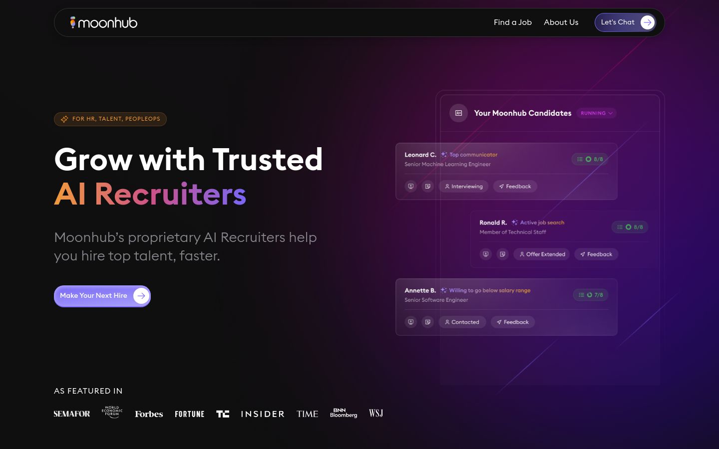 Moonhub screenshot