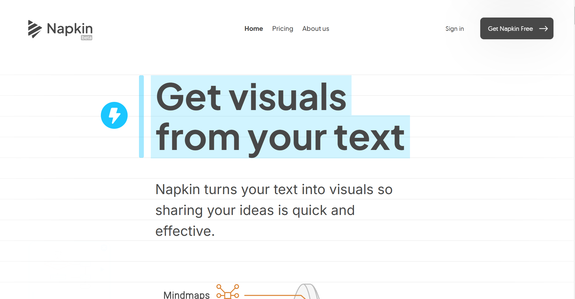 Napkin AI screenshot