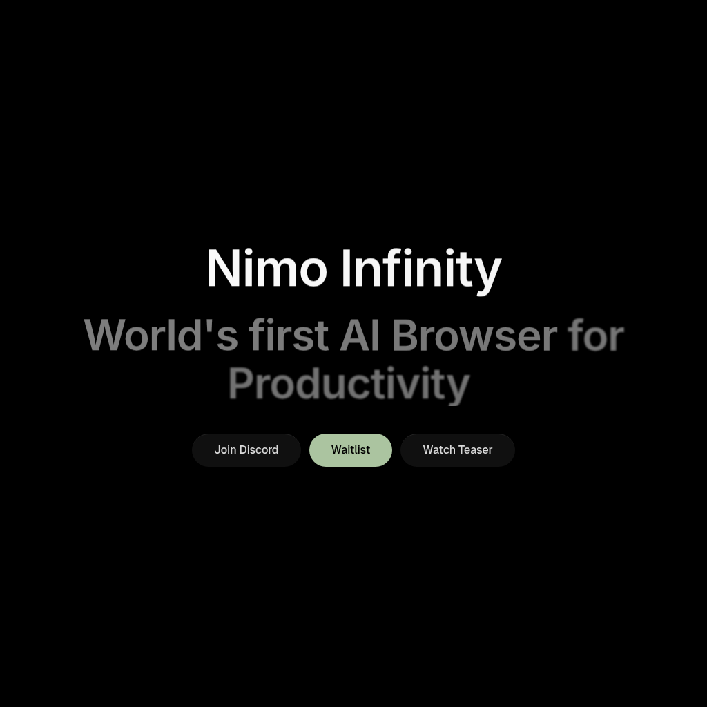 Nimo Infinity screenshot