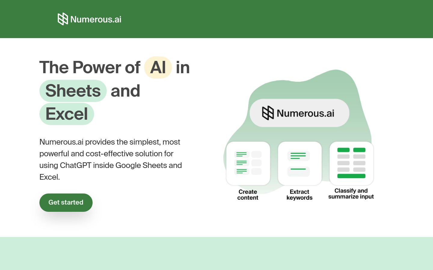 Numerous.ai screenshot