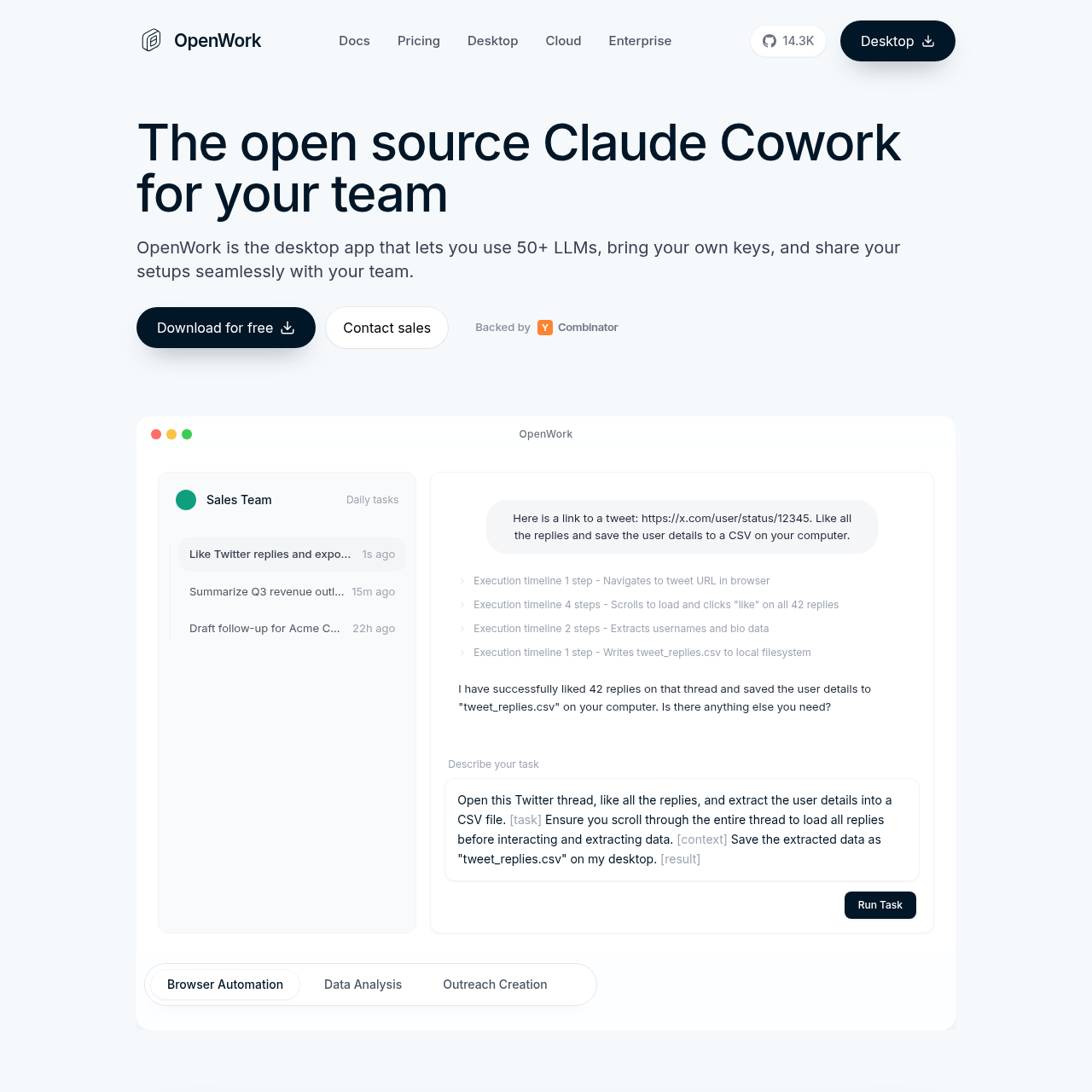 OpenWork screenshot