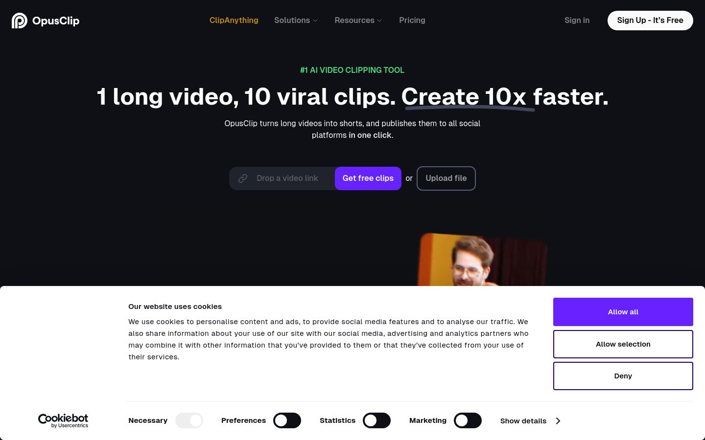 OpusClip screenshot