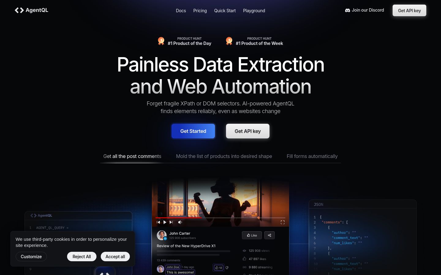 AgentQL screenshot
