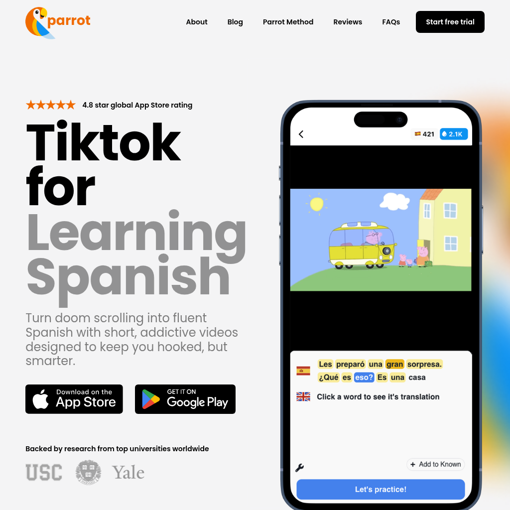 Parrot screenshot