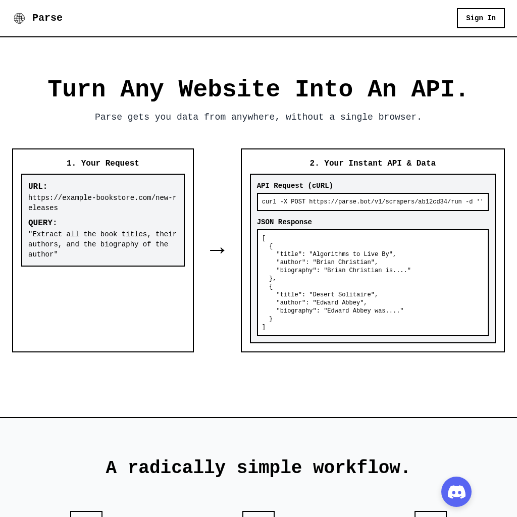 Parse screenshot