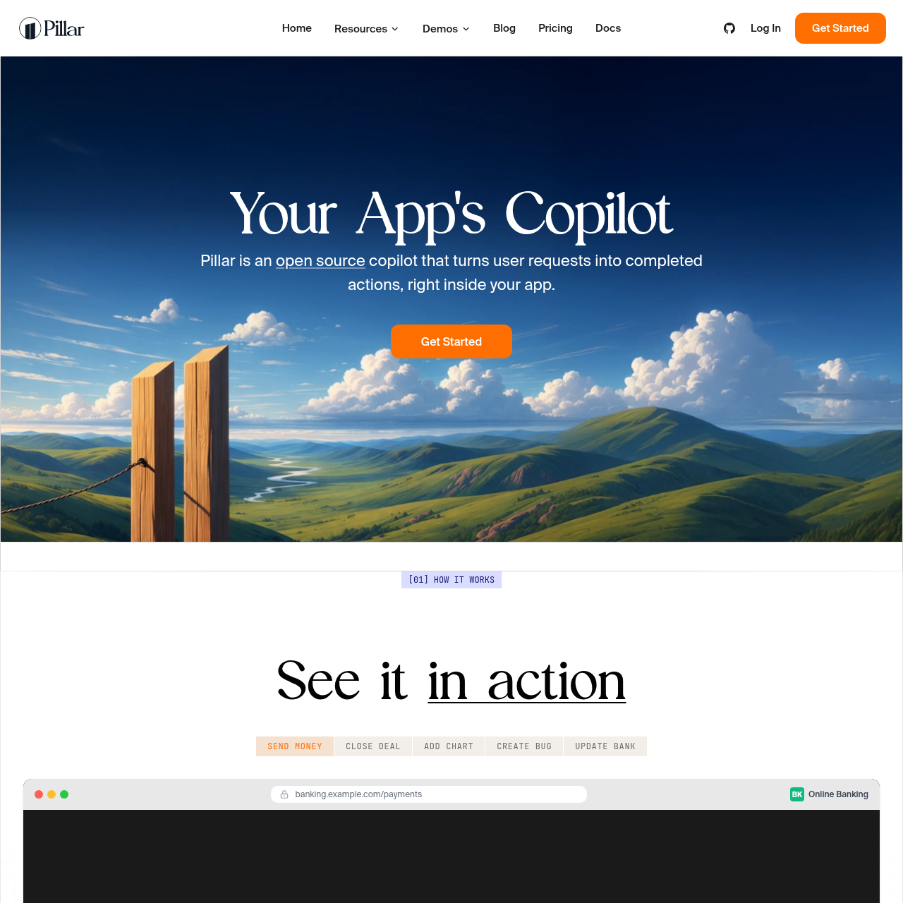 Pillar screenshot