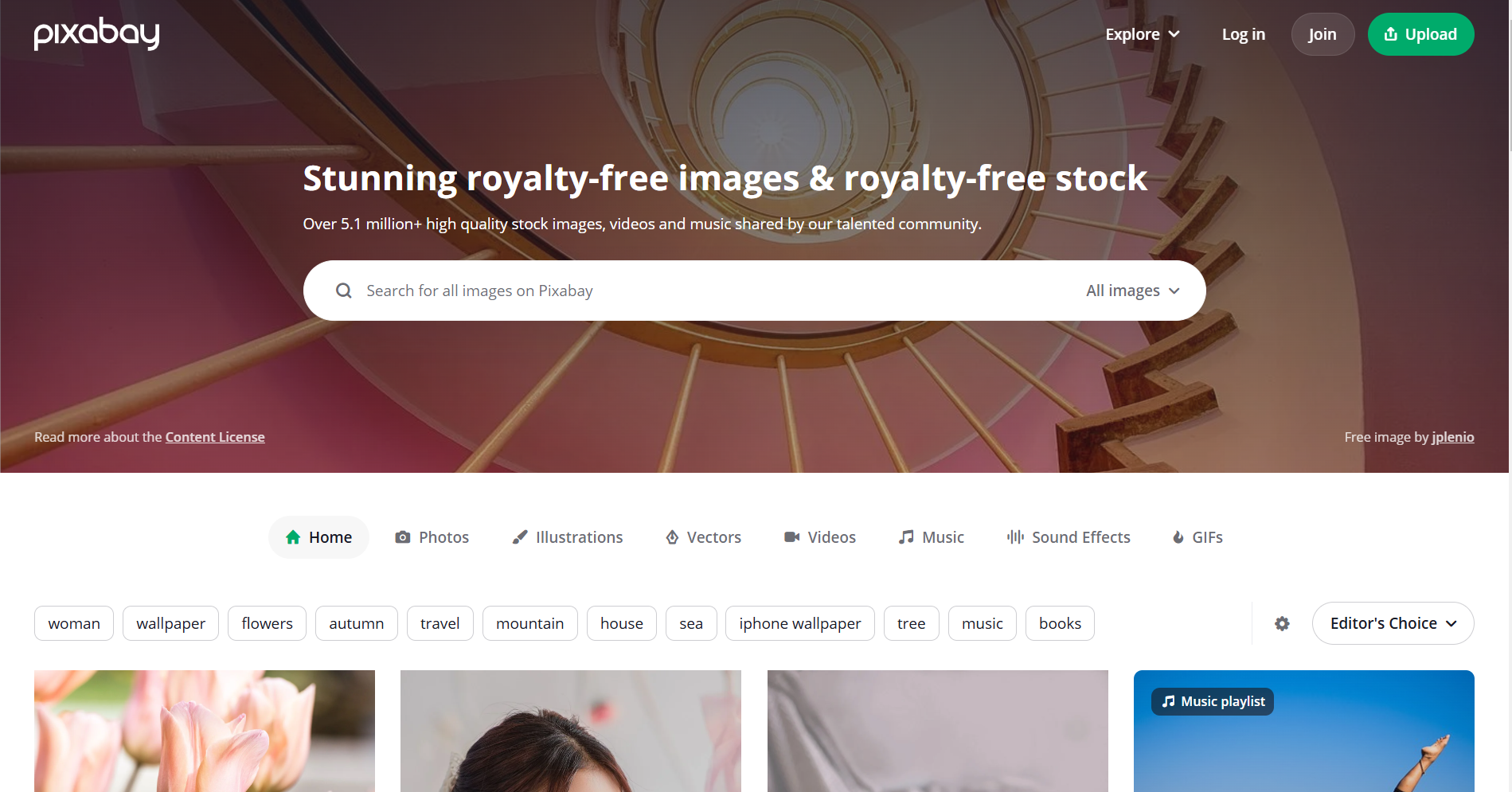 Pixabay screenshot