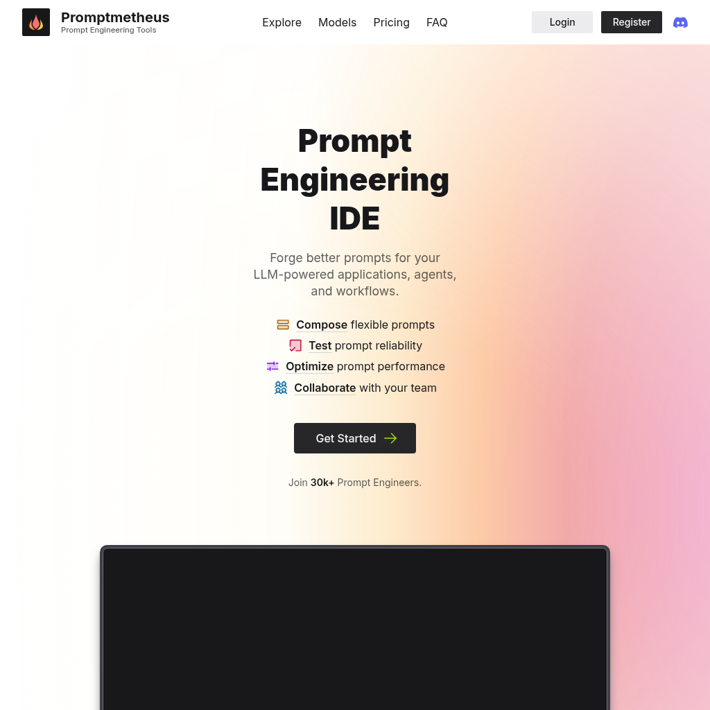 Promptmetheus screenshot