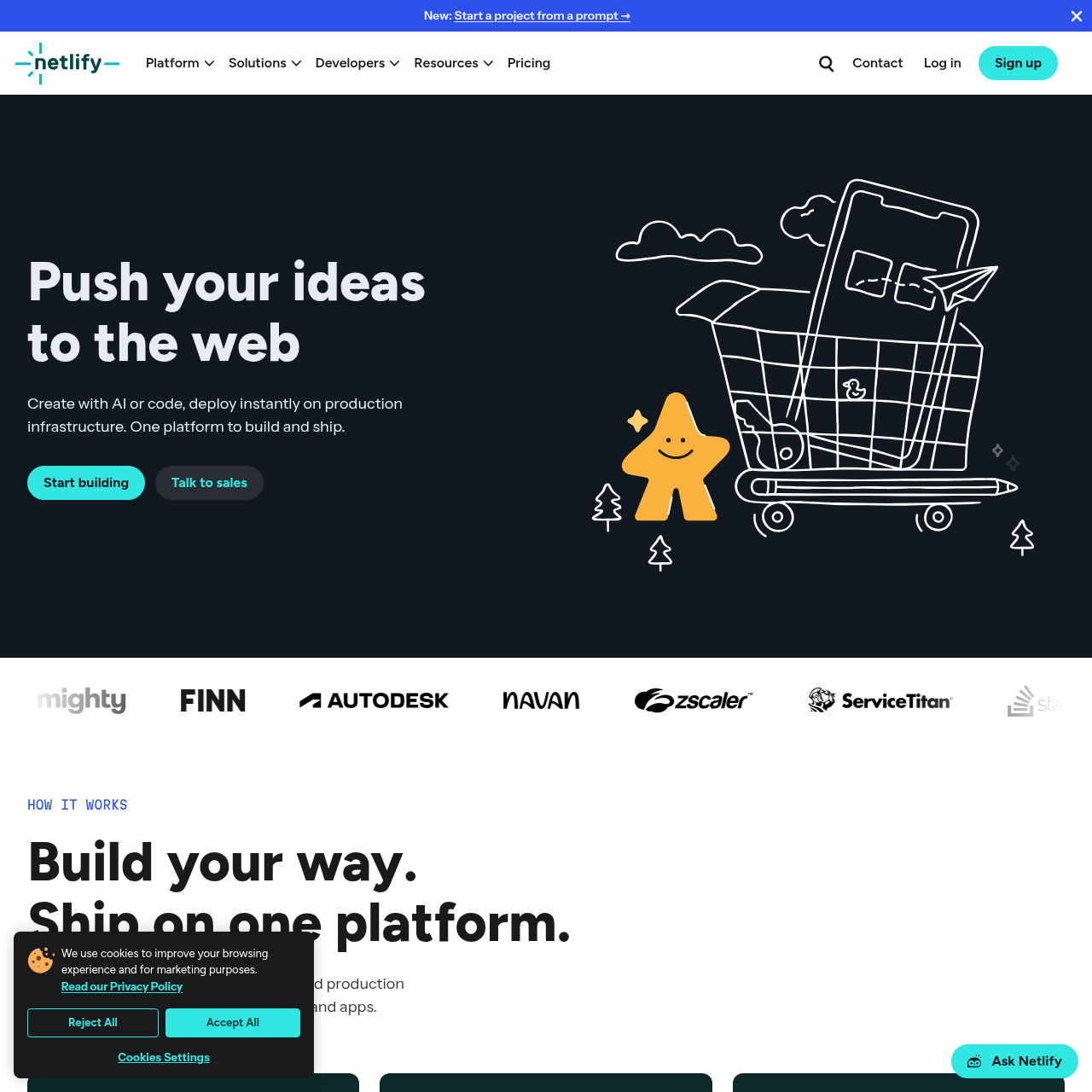 Netlify screenshot