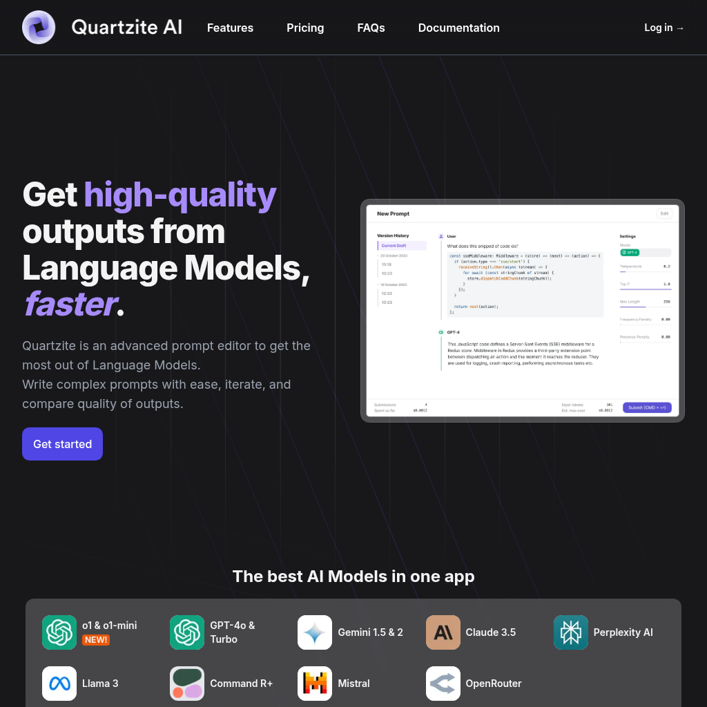 Quartzite screenshot